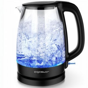 Ηλεκτρικός Βραστήρας 1.7L – Ταχύτητα 2200W &amp; LED Φωτισμός - Γυάλινος, Αυτόματη Απενεργοποίηση, Οικογενειακό Μέγεθος