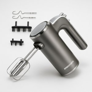 Μίξερ Χειρός 400W – 5 Ταχύτητες, Λειτουργία Turbo &amp; Θήκη Αποθήκευσης - Ιδανικό για Ζύμες, Κρέμες &amp; Γλυκά