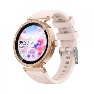 Smartwatch με Οθόνη Αφής &amp; Βηματόμετρο σε Χρυσό – Bluetooth, Κομψό Γυναικείο Ρολόι για Καθημερινή Χρήση