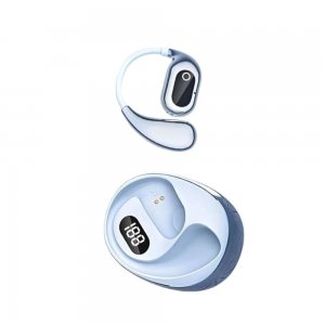 Ασύρματο Ακουστικό Bluetooth Open-Ear – Άνεση &amp; 48 Ώρες Αυτονομία - Με Bluetooth 5.4, Θήκη Φόρτισης &amp; LED Οθόνη