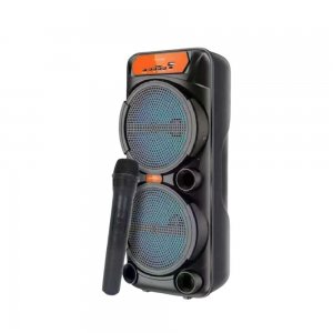 Φορητό Ηχείο Bluetooth Dual 6.5″ με Ασύρματο Μικρόφωνο - Karaoke, RGB Φωτισμός, TWS, FM, USB