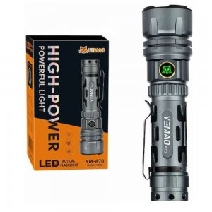 Φακός LED Επαναφορτιζόμενος 1500lm USB - Ισχυρός Τακτικός Φακός με Μπαταρία 21700, Μεγάλη Εμβέλεια &amp; Πολλαπλές Λειτουργίες