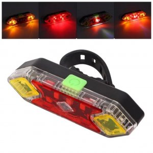 Πίσω Φως Ποδηλάτου LED 300 Lumen – Επαναφορτιζόμενο με USB για ορατότητα σε βραδινές διαδρομές
