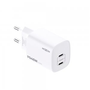 Φορτιστής GaN 45W – Ταχεία φόρτιση με 2x USB-C, για δύο συσκευές ταυτόχρονα