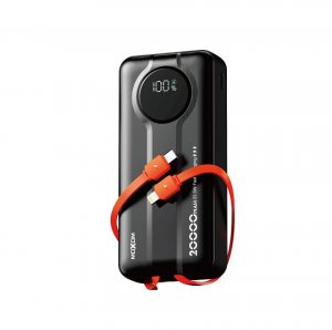 Power Bank 20.000mAh - Γρήγορη Φόρτιση 22,5W με Ενσωματωμένα Καλώδια &amp; Ψηφιακή Οθόνη