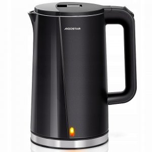 Ηλεκτρικός Βραστήρας 1,7L – Ισχύς έως 2200W, Ανοξείδωτος Μαύρος