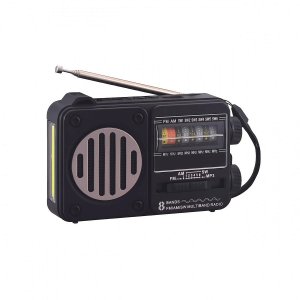 Φορητό Ραδιόφωνο Cmik – 8 Ζώνες FM/AM/SW1-6, Επαναφορτιζόμενο Μαύρο Γκρι