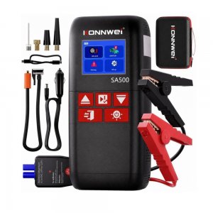 Εκκινητής Μπαταρίας Αυτοκινήτου 4 σε 1 - 10400mAh, Κομπρεσέρ 120 PSI &amp; Power Bank, Φορητό Πολυεργαλείο για Κάθε Οδηγό