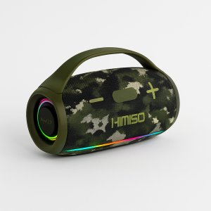 Bluetooth Ηχείο 30W – Αδιάβροχο IPX6 με RGB Φωτισμό Πράσινο