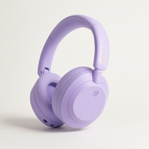 Ασύρματα Ακουστικά Over-Ear – Ενεργή Ακύρωση Θορύβου &amp; Bluetooth 5.4 Λιλά