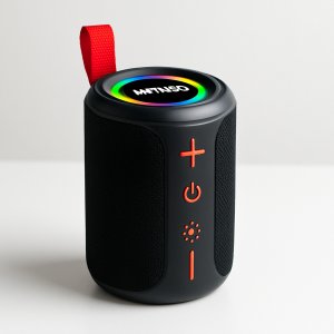 Φορητό Bluetooth Ηχείο 8W – TWS &amp; RGB Φωτισμός - True Wireless Stereo, Mini Speaker, USB, Handsfree για Πάρτι, Εκδρομές Μαύρο