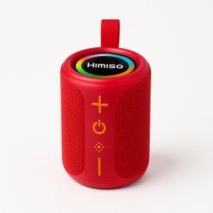 Φορητό Bluetooth Ηχείο 8W – TWS &amp; RGB Φωτισμός - True Wireless Stereo, Mini Speaker, USB, Handsfree για Πάρτι, Εκδρομές Κόκκινο