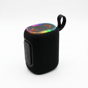 Φορητό Ηχείο Bluetooth 10W – Δυνατός Ήχος με RGB Φωτισμό - TWS Stereo, Αδιάβροχο IPX4, USB &amp; TF Card, Compact Design Μαύρο