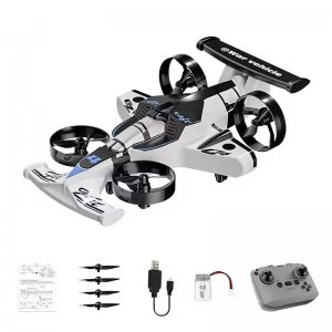 Mini Drone 2-σε-1 - Air &amp; Land RC Με Κάμερα - Χειριστήριο 2.4GHz, Drift Mode, 360° κόλπα