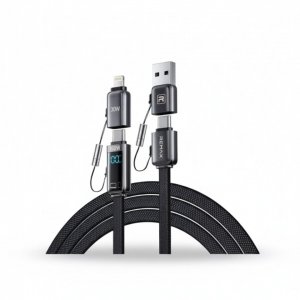 Καλώδιο Φόρτισης 4 Σε 1 - 100W Με Ψηφιακή Ένδειξη, Μεταφορά Δεδομένων Και Μήκος 1.2m