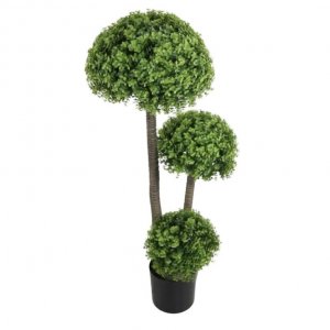 Τεχνητό Διακοσμητικό Φυτό  Buxus- 115cm για Κομψή Διακόσμηση Σπιτιού, Βιτρίνας, Εκδηλώσεων και Γάμων