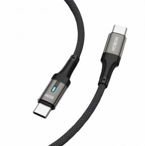 Καλώδιο USB-C σε USB-C - Φόρτιση 60W με Smart Power-Off, 1m