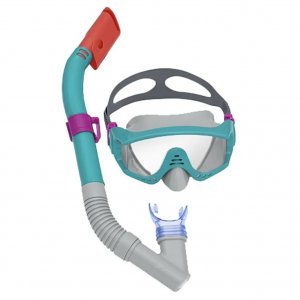 Σετ Μάσκα Θαλάσσης &amp; Αναπνευστήρας - Snorkeling με Άνεση Μπλε