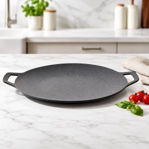 Πλάκα Ψησίματος 30cm - Αντικολλητική Αλουμινίου Με Λαβές