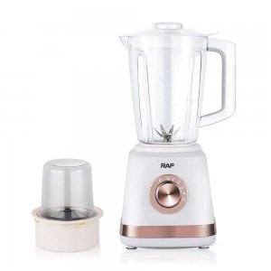 Μπλέντερ 2 σε 1 RAF  50W - Γυάλινη Κανάτα 1,5L, 6 Λεπίδες και Μύλος Άλεσης