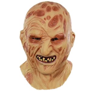Μάσκα Τρόμου Halloween Latex Φρέντι, Ολόκληρου Κεφαλιού με Ουλές και Σάπια Δόντια για Μεταμφίεση