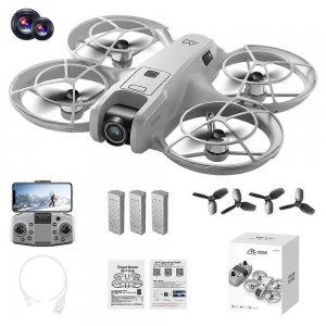 Drone με 2 Κάμερες HD - Brushless, Optical Flow &amp; WiFi FPV - 3 Μπαταρίες για Εναέρια Φωτογράφιση