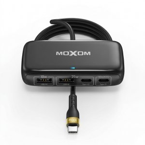 Καλώδιο Φόρτισης PD 100W - 4 σε 1, 2x USB-C &amp; 2x USB-A, 1.5m, Γρήγορη Φόρτιση