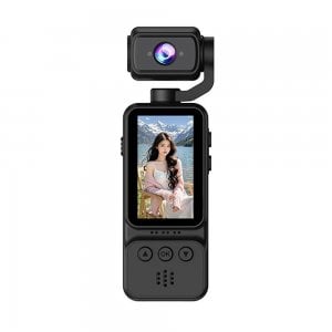 Mini Action Camera 4K - Περιστρεφόμενος Φακός 360° και Οθόνη 1.97 για Vlog και Ταξίδια