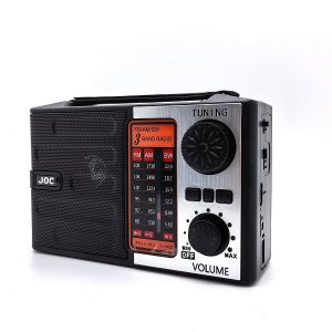 Φορητό Ραδιόφωνο με Bluetooth, AM/FM/SW &amp; Φακό LED - USB, Κάρτα TF και MP3 Player