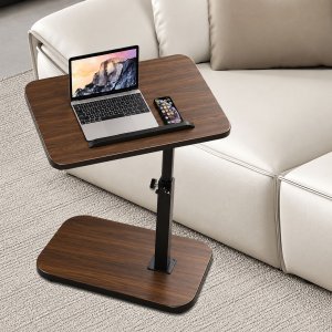 Ρυθμιζόμενο Τραπεζάκι Laptop 360° για Καναπέ &amp; Κρεβάτι - Πρακτική Επιφάνεια Εργασίας Καφέ