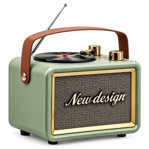 Ρετρό Ραδιόφωνο FM με Bluetooth 5.3 FX-2531B - Vintage Ηχείο με USB, TF Card &amp; AUX-ΠΡΑΣΙΝΟ