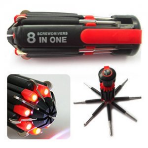 Σετ 8 σε 1 Πολυεργαλείο - Φακός LED QC-207