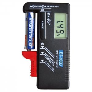 Δοκιμαστής Μπαταριών Ακριβείας 1.5V - 9V με LCD Οθόνη - Battery Tester