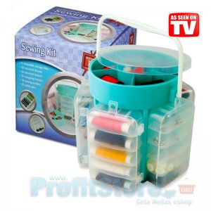 Σετ Ραπτικής με 210 τεμάχια - Deluxe Sewing Kit &amp; Storage Caddy