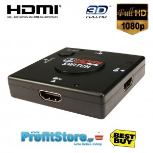 NEWLINK 3-1 HDMI Auto Switch v1.3b - 1080p - 3D Ready PC,MAC,PS3