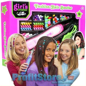Σετ με Χάντρες Διακόσμησης Μαλλιών - Fashion Hair Beader