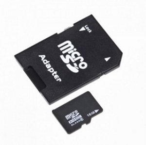 Κάρτα Μνήμης microSD SDHC 16GB με SD adapter Class 4