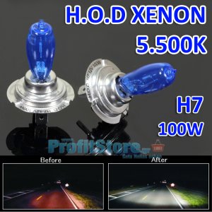 Λάμπες Αυτοκινήτου Τύπου H.O.D XENON Η7 5.500K 100W - Σετ 2 Τεμαχίων