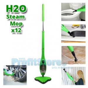 Σκούπα Ατμοκαθαριστής H2O Steam MOP x12 για Απόλυτη Καθαριότητα χωρίς Απορρυπαντικά
