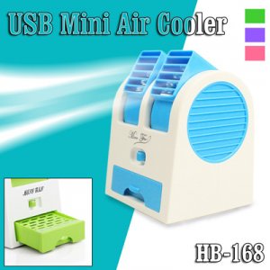 Φορητός Επιτραπέζιος USB Ανεμιστήρας Mini Air Cooler ΗΒ-168
