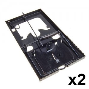 Ποντικοπαγίδα Παραδοσιακή Μεταλλική 8x15cm - Σετ 2 τεμαχίων