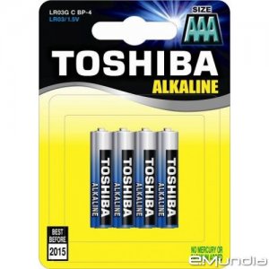 Μπαταρίες Αλκαλικές TOSHIBA Alkaline AAA , LR03 BP4SS 4 τεμάχια