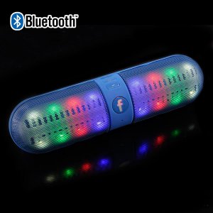 Mini Φορητό Bluetooth Ηχείο USB,SD,AUX FM Radio Multimedia Player KINGWON BT808 LED