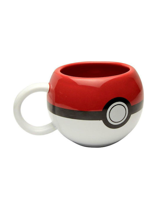Κούπα Pokemon - 3D Pokeball Κεραμική Κόκκινη 300ml