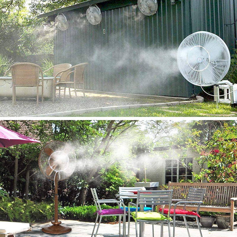 Σύστημα Κιτ Υδρονέφωσης & Δροσισμού Ανεμιστήρα με 4 Ρυθμιζόμενα Μπέκ 10