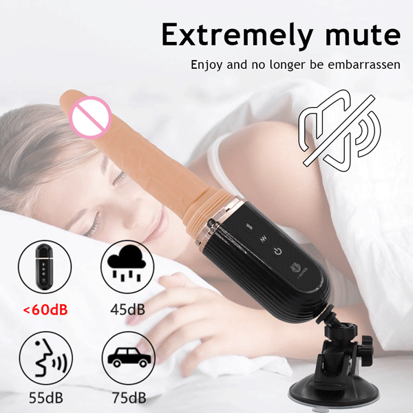 Telescopic 7x Thrusting Dildo Rotation Vibrator - Gspot with Suction Cup