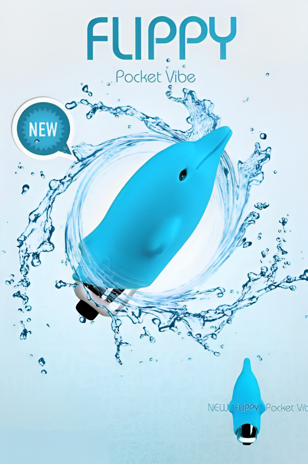Mini Δονητής Κάψουλα σε Σχήμα Δελφίνι - Flippy Dolphin Vibrator