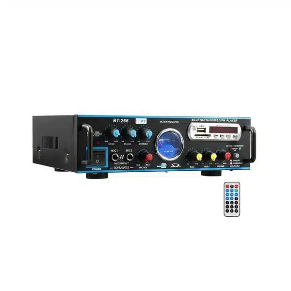 Ενισχυτής 80 Watt Ψηφιακό Ηχοσύστημα Καραόκε 12V-220V MP3 Player με σύνδεση Bluetooth - USB - AUX με Τηλεχειριστήριο