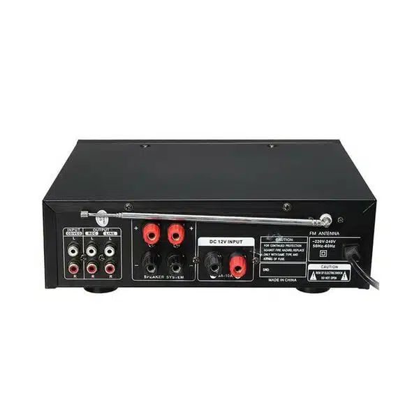 Ενισχυτής 80 Watt Ψηφιακό Ηχοσύστημα Καραόκε 12V-220V MP3 Player με σύνδεση Bluetooth - USB - AUX με Τηλεχειριστήριο