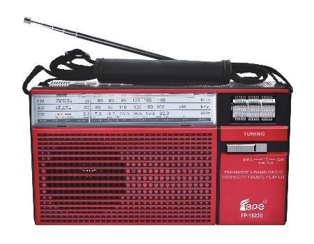 Επιτραπέζιο Retro Ραδιόφωνο FP-1823U FM/AM/SW/USB/SD/TF Kόκκινο